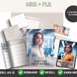 ChatGPT Ebook: 50 Ways to Use for Business (MRR + PLR)