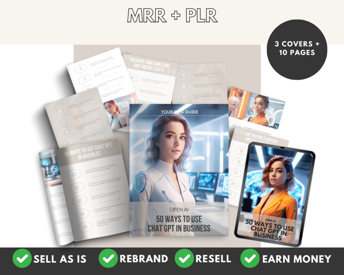 ChatGPT Ebook: 50 Ways to Use for Business (MRR + PLR) - Image 3