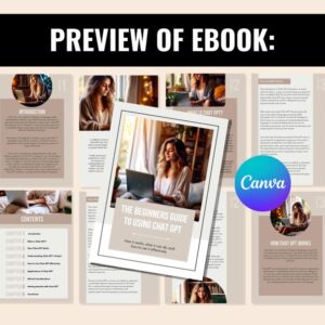 ChatGPT Beginners Guide Ebook: Master Resell Rights, Canva Editable (MRR)