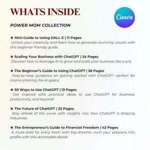 AI Business eBooks Bundle for Mom Entrepreneurs | PLR MRR