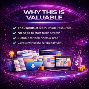 Mega Bundle Digital Product: Templates, AI Prompts, Planners & Creative Resources