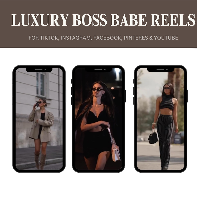 2000+ Luxury Aesthetic Boss Babe Reels Bundle, Faceless Marketing, Digital Marketing, Master Resell Rights, PLR Digital Products, MRR - Image 2
