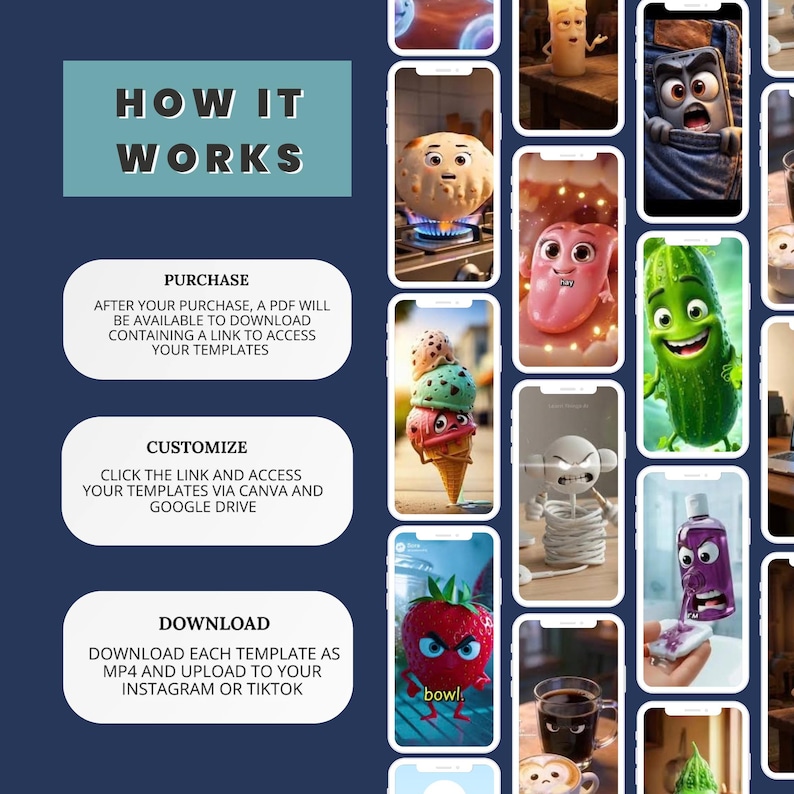1200+ AI Talking Object Videos | Viral Reels Bundle PLR MRR | Faceless Content Pack for TikTok, Instagram Reels & YouTube Shorts - Image 3