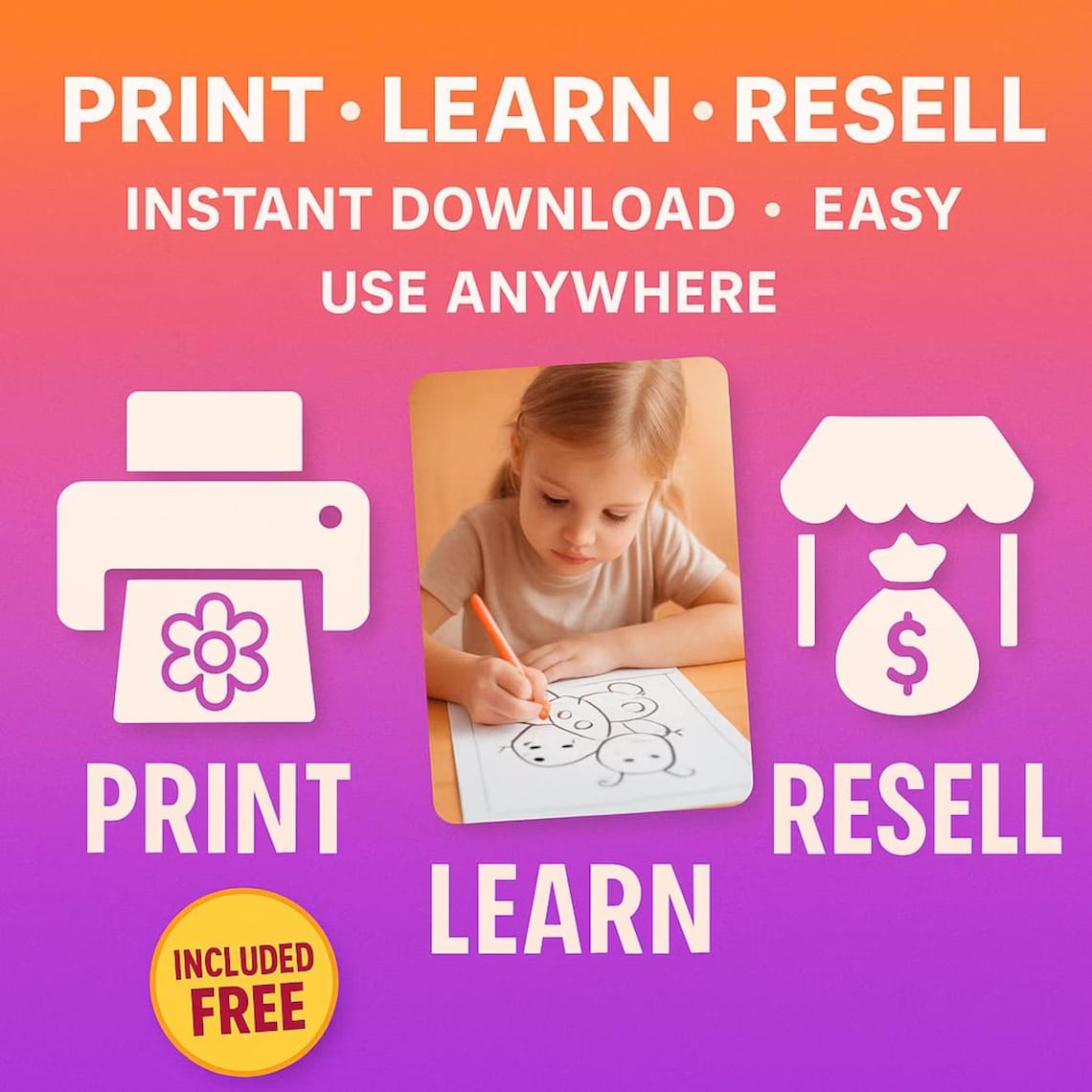 10k+ Kids Coloring Pages Bundle | Printable Sheets with PLR & MRR Rights + Bonus - Image 2