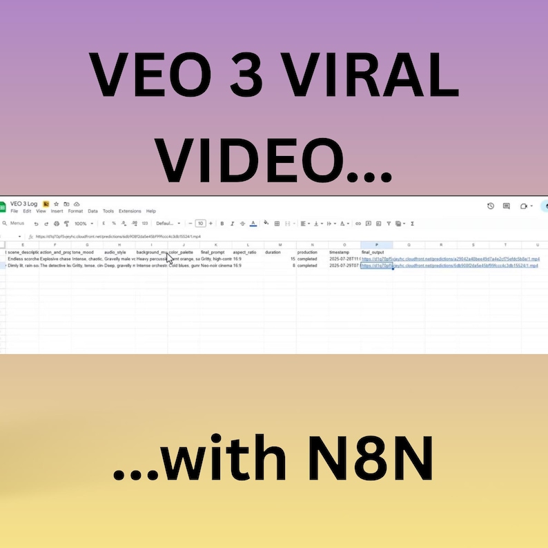 VEO 3 AI Video Automation: n8n Template, No-Code Workflow (JSON File) - Image 4