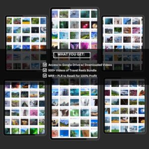 600+ Faceless Travel Reels Bundle | Travel Reels, Instagram Reels, TikTok and Youtube Shorts, Digital Marketing - Master Resell Rights MMR
