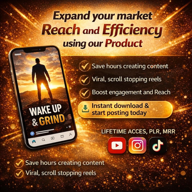 6000+ Motivational Reels Video Bundle PLR MRR Viral Inspirational Videos for TikTok Instagram YouTube Digital Marketing, Short - Image 3