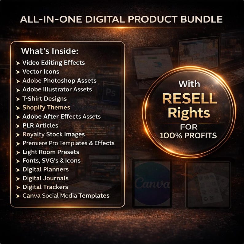 75 Million Digital Products Bundle | MRR PLR Resell Rights (Canva Templates, Ebooks) - Image 6