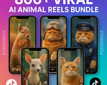 800+ Viral AI Animal Reels | Social Media Content PLR/MRR - Image 2