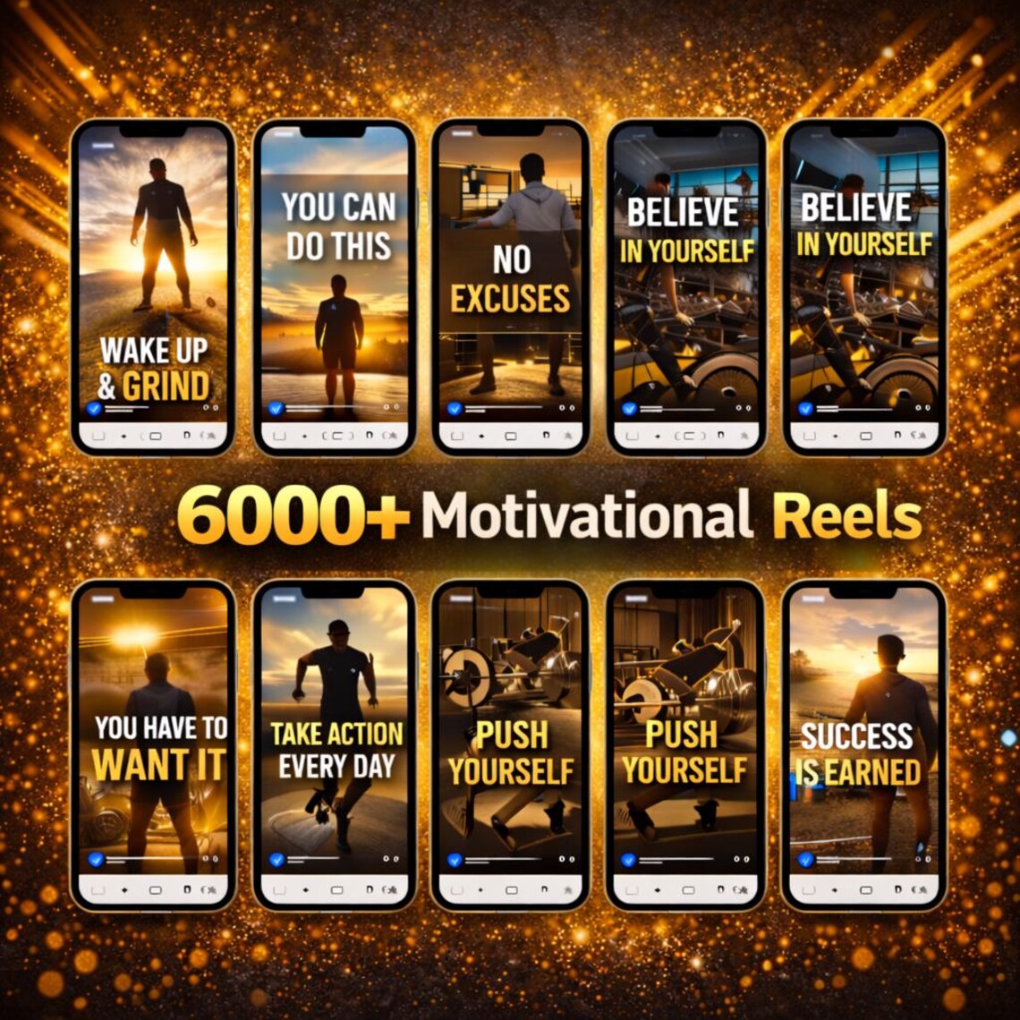 6000+ Motivational Reels Video Bundle PLR MRR Viral Inspirational Videos for TikTok Instagram YouTube Digital Marketing, Short - Image 5