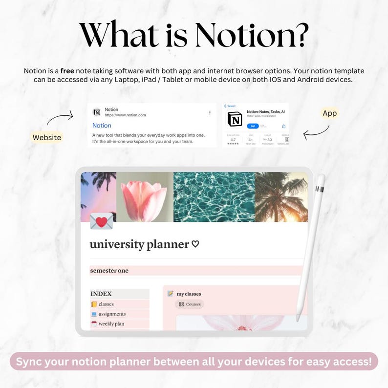 Student Notion Planner, 2026 Dashboard, University Notes, Master Resell Rights MRR - Image 8