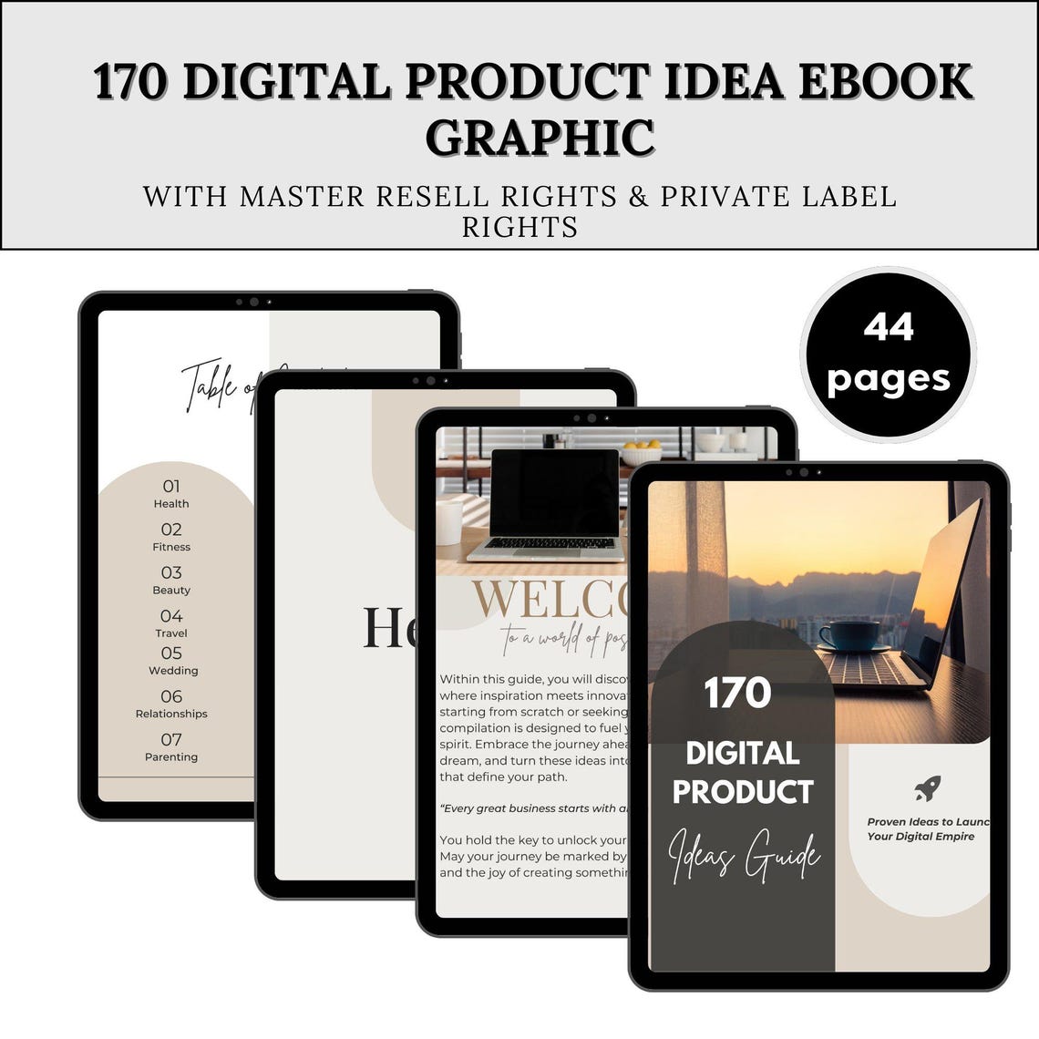 Digital Product Ideas PLR Ebook | Canva Editable Template, Online Business Guide, Passive Income, Resell Rights, Make Money Online - Image 4