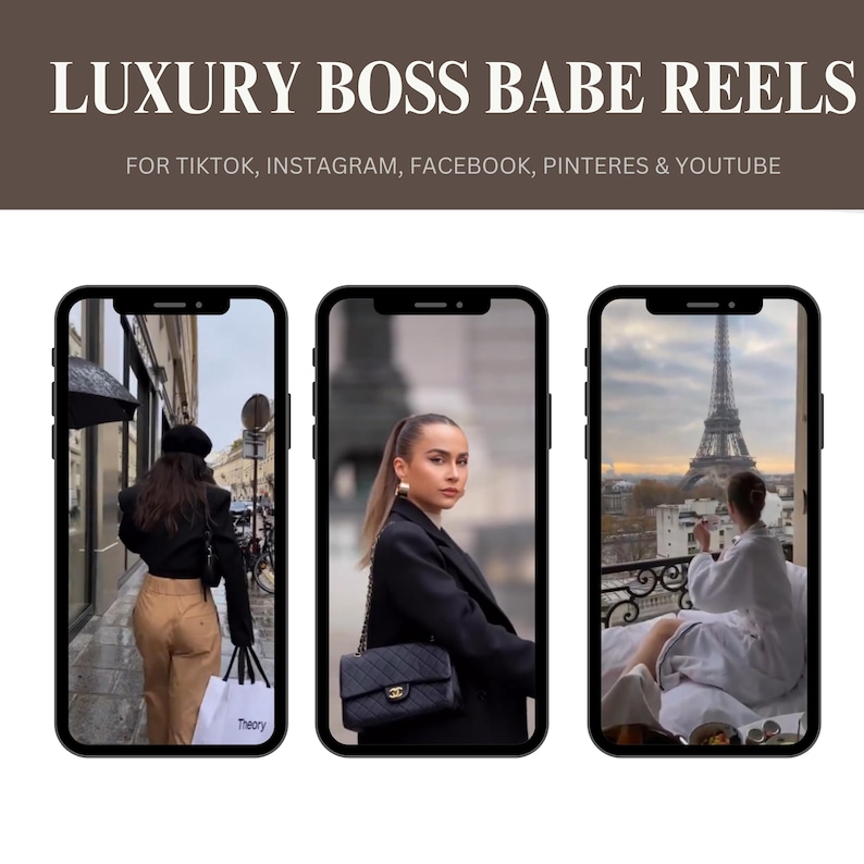 2000+ Luxury Aesthetic Boss Babe Reels Bundle, Faceless Marketing, Digital Marketing, Master Resell Rights, PLR Digital Products, MRR - Image 5