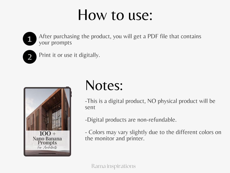 Nano Banana Prompts For Architects, Architecture AI Prompts, Rendering AI Prompts, Architecture Templates PDF - Image 6