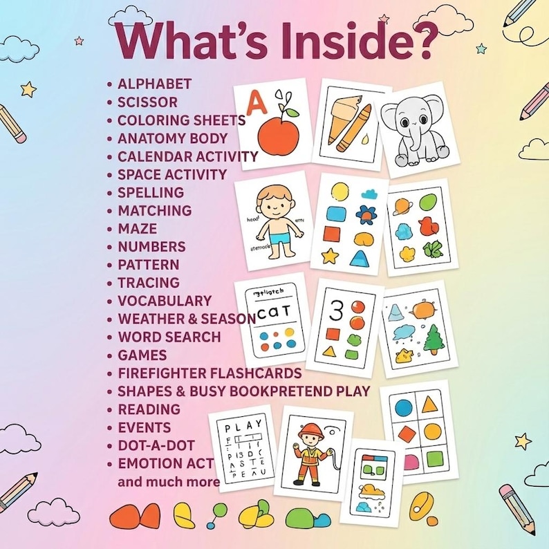 Kids Learning Activities Bundle | 10,000+ Educational Kids Resources Coloring Books, Worksheets (PLR, MRR) - Image 3