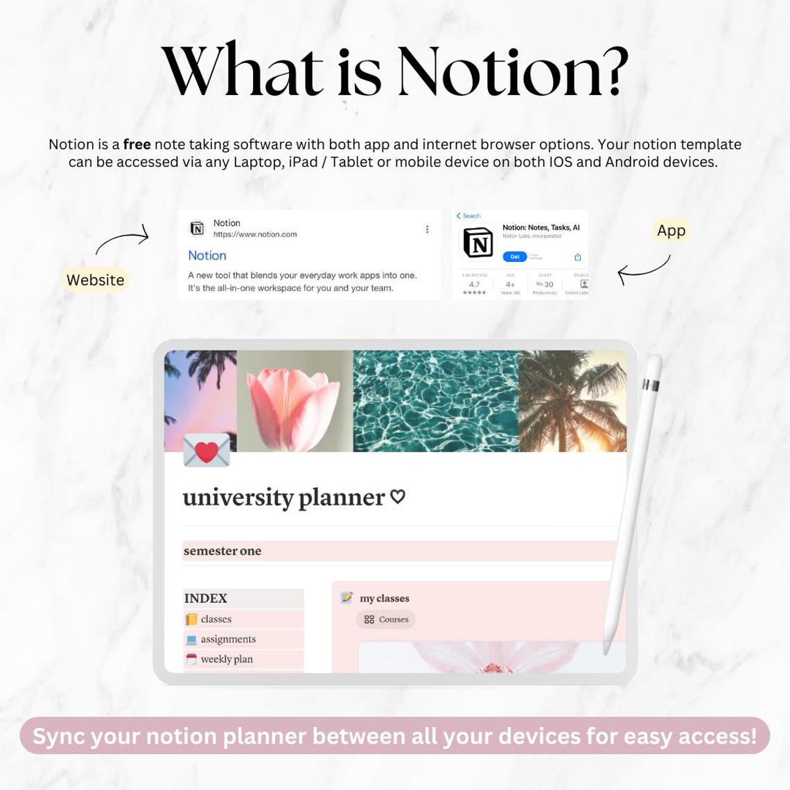 Student Notion Planner, 2026 Dashboard, University Notes, Master Resell Rights MRR - Image 5