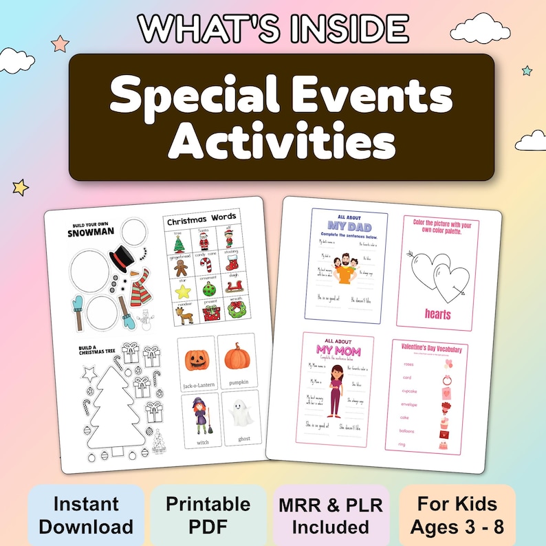 Kids Learning Activities Bundle | 10,000+ Educational Kids Resources Coloring Books, Worksheets (PLR, MRR) - Image 4