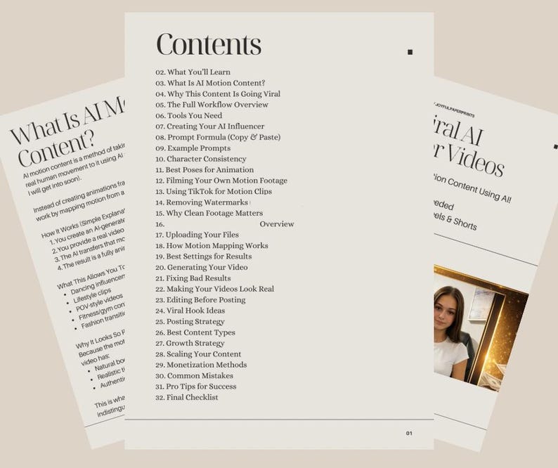 Viral AI Video Creation Guide, Turn Images Into TikTok Content (Digital Download) - Image 2