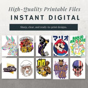 5M+ T-Shirt Design Bundle png ai svg | Streetwear, Hip Hop, Anime T-Shirt Graphics | Apparel Print Files Plr Mrr License Instant Download