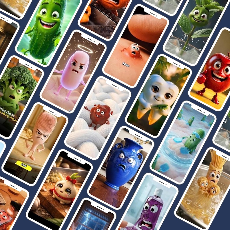 1200+ AI Talking Object Videos | Viral Reels Bundle PLR MRR | Faceless Content Pack for TikTok, Instagram Reels & YouTube Shorts - Image 7