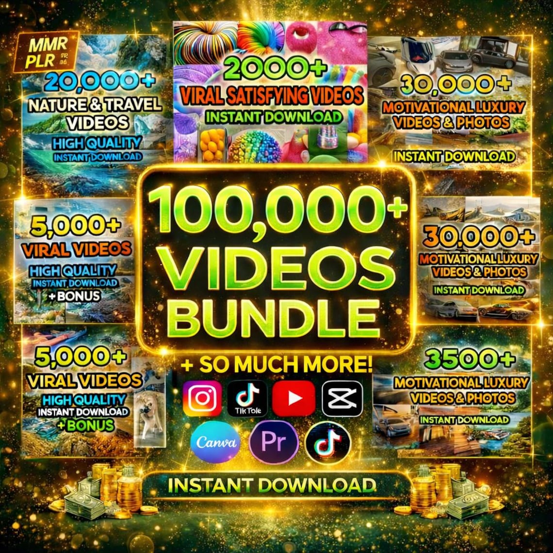 100,000+ Viral Reels Bundle PLR MRR, AI Animated Content, Viral reels, TikTok, Instagram, YouTube - Image 9