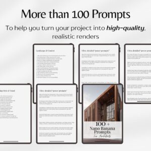 Nano Banana Prompts For Architects, Architecture AI Prompts, Rendering AI Prompts, Architecture Templates PDF