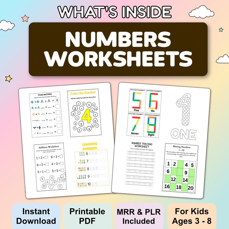 Kids Learning Activities Bundle | 10,000+ Educational Kids Resources Coloring Books, Worksheets (PLR, MRR) - Image 7