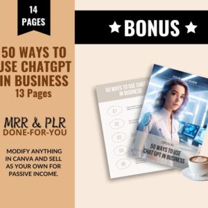 ChatGPT Beginners Guide Ebook: Master Resell Rights, Canva Editable (MRR)
