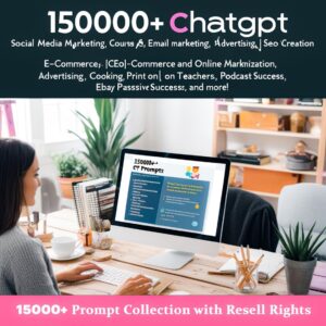 15,000+ Prompts Bundle, AI Business Guide, PLR/Resell Rights (Digital Download)