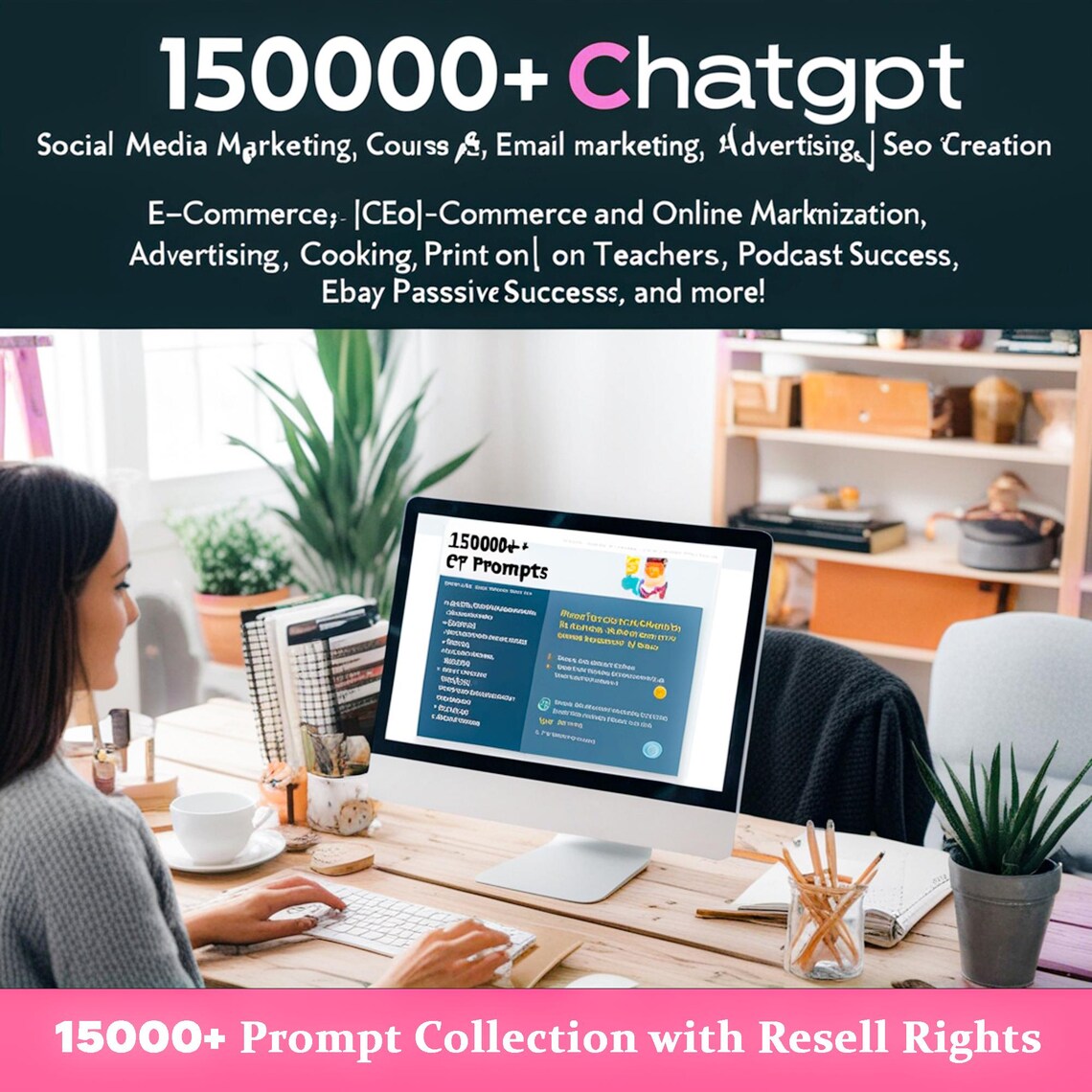 15,000+ Prompts Bundle, AI Business Guide, PLR/Resell Rights (Digital Download) - Image 6