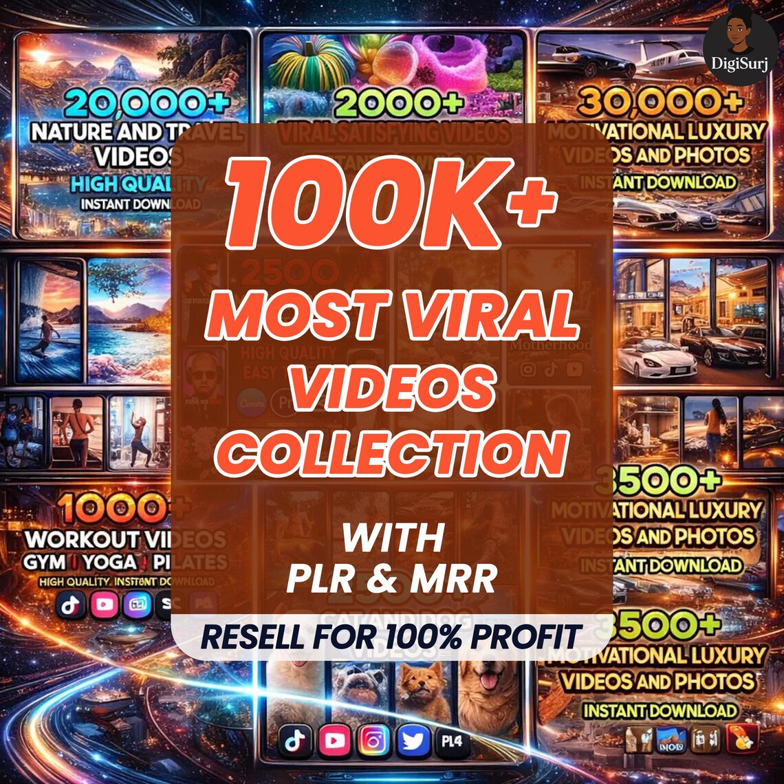 100,000+ Viral Reels Bundle PLR MRR, AI Animated Content, Viral reels, TikTok, Instagram, YouTube - Image 5