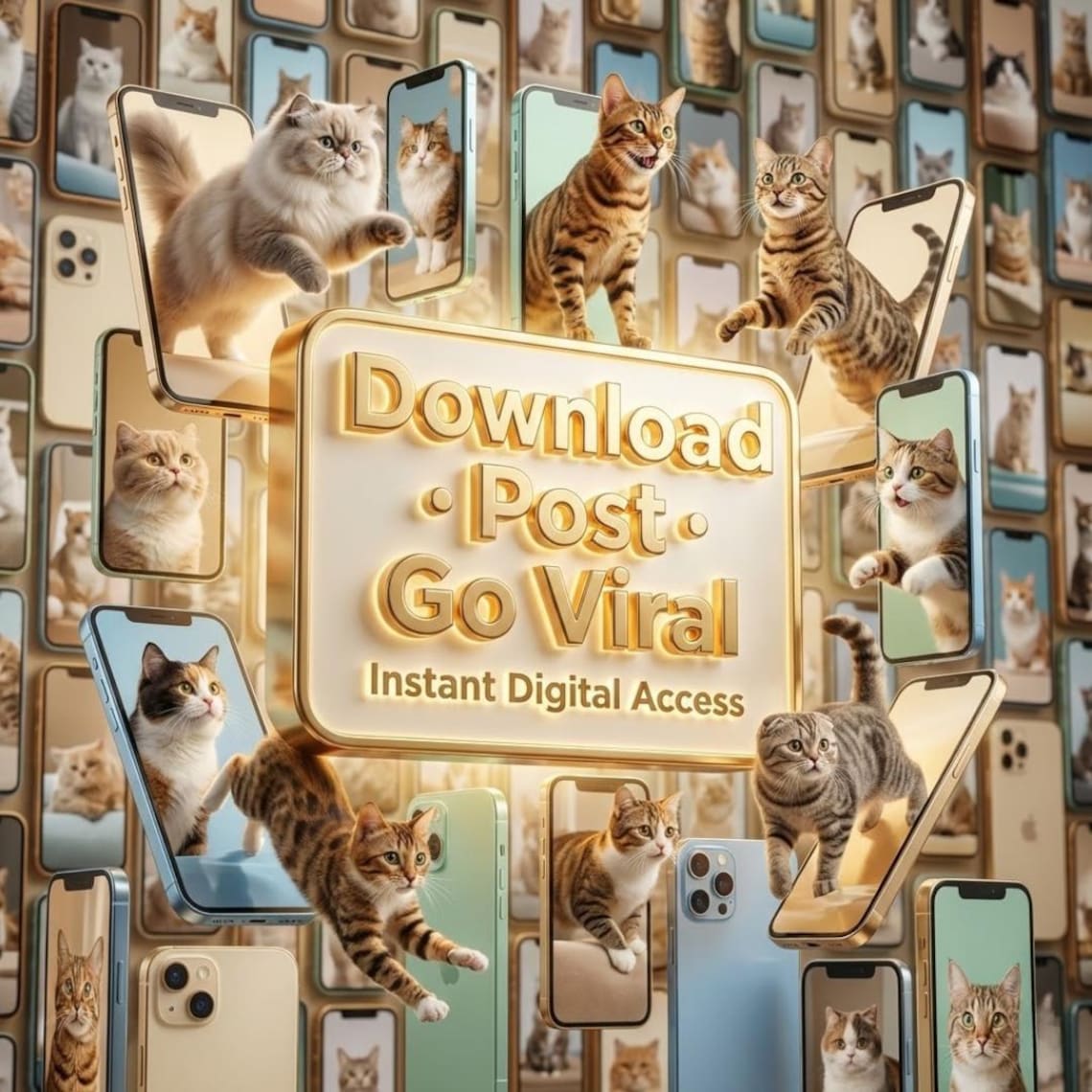 Viral Cat Reels Bundle | 2200+ Funny AI & Real Videos (PLR MRR Digital Download) - Image 8
