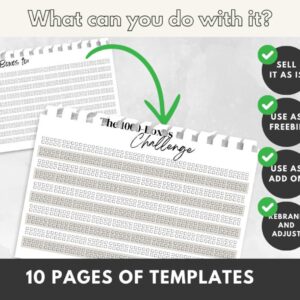1000 Boxes Challenge Tracker: Goal Progress Printable (Digital Download)