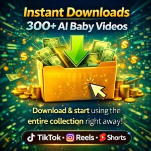 Make Money AI Baby Shorts 300+ | PLR MRR Viral Video Bundle | TikTok Reels