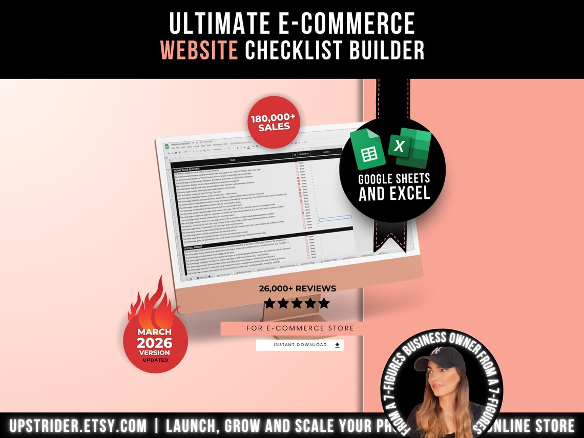 Ultimate E-commerce Shopify Store and Website Checklist Builder, How To Sell On Shopify, Shopify Selling Guide, How To Start Selling Online