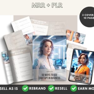 ChatGPT Ebook: 50 Ways to Use for Business (MRR + PLR)