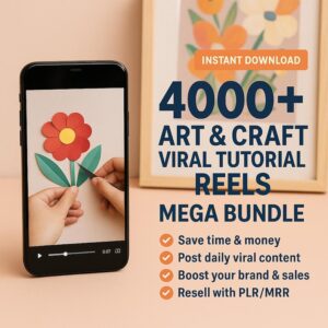 4000+ Art Craft Reels Plr Mrr DIY Bundle