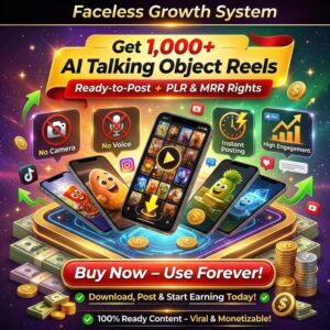 AI Talking Object Reels Bundle Viral Faceless TikTok Instagram Content PLR MRR Ready to post