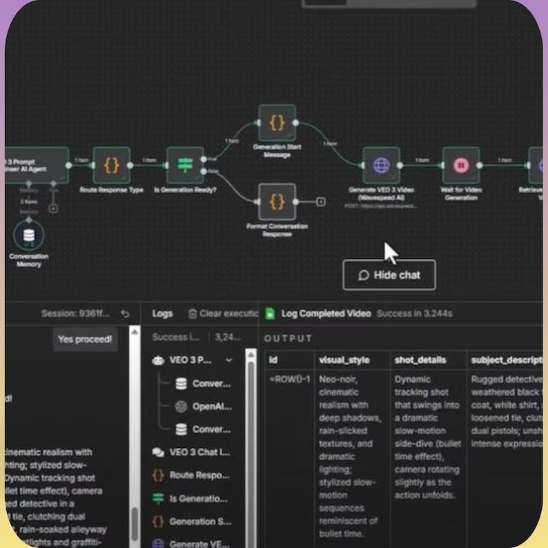 VEO 3 AI Video Automation: n8n Template, No-Code Workflow (JSON File) - Image 10