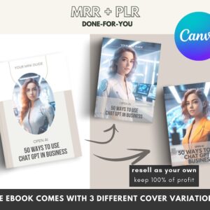 ChatGPT Ebook: 50 Ways to Use for Business (MRR + PLR)