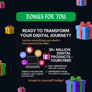 12M+ Mega eBook Bundle – PLR & MRR Resale Rights, Digital Library Pack , digital products , courses