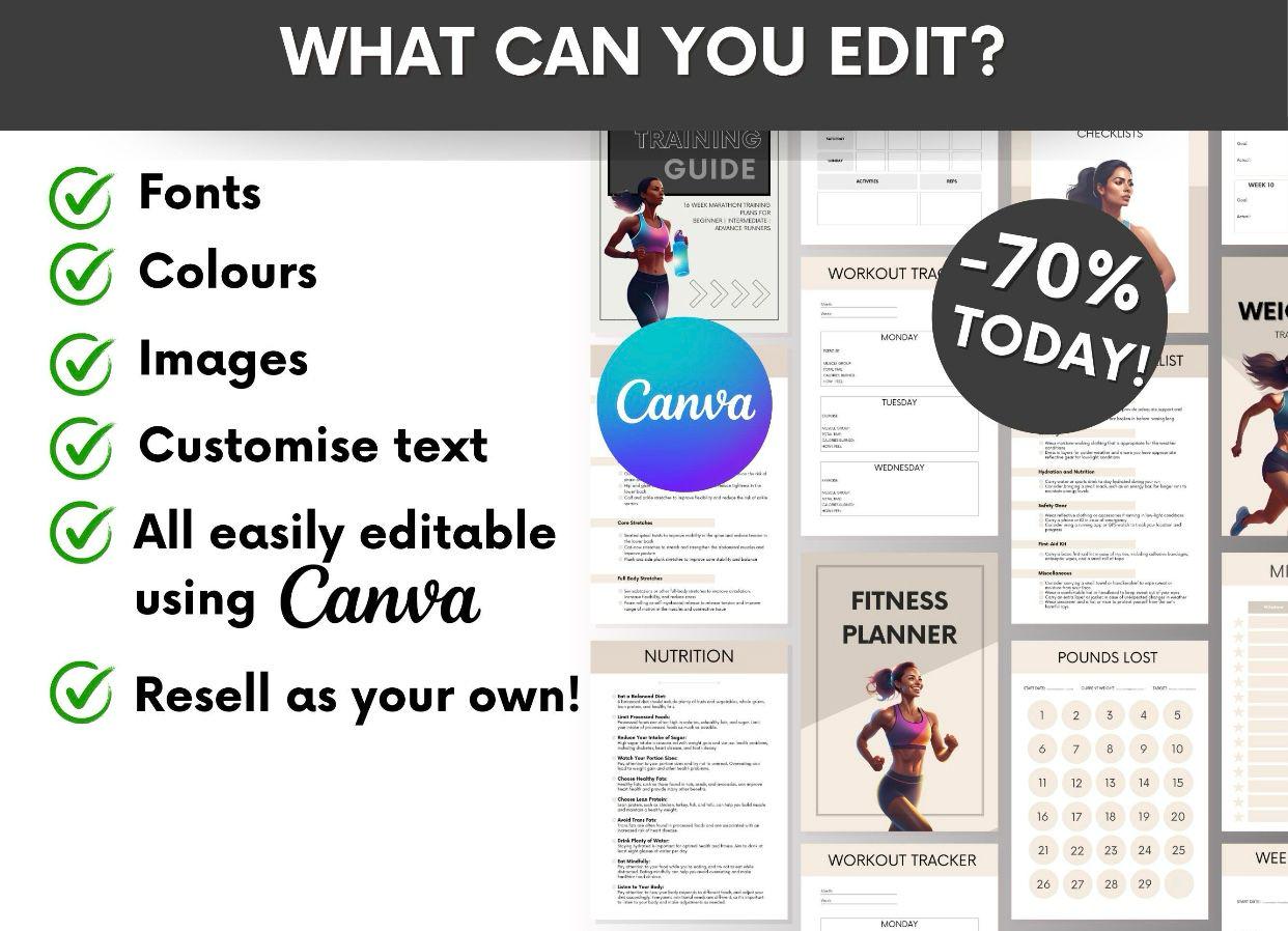 DFY Health & Fitness Bundle: PLR Ebooks, Planners, Guides (Ready to Resell) - Image 2