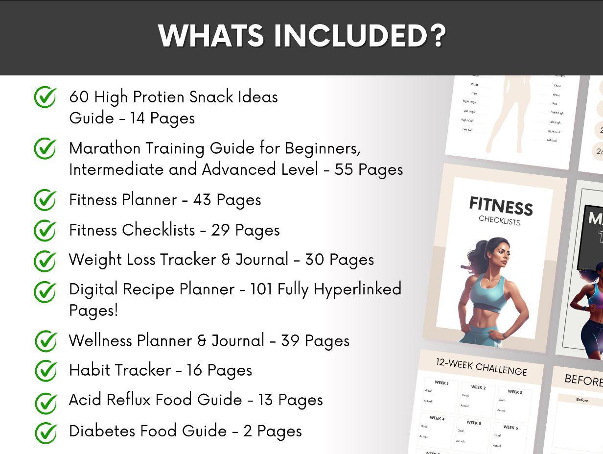 DFY Health & Fitness Bundle: PLR Ebooks, Planners, Guides (Ready to Resell) - Image 6