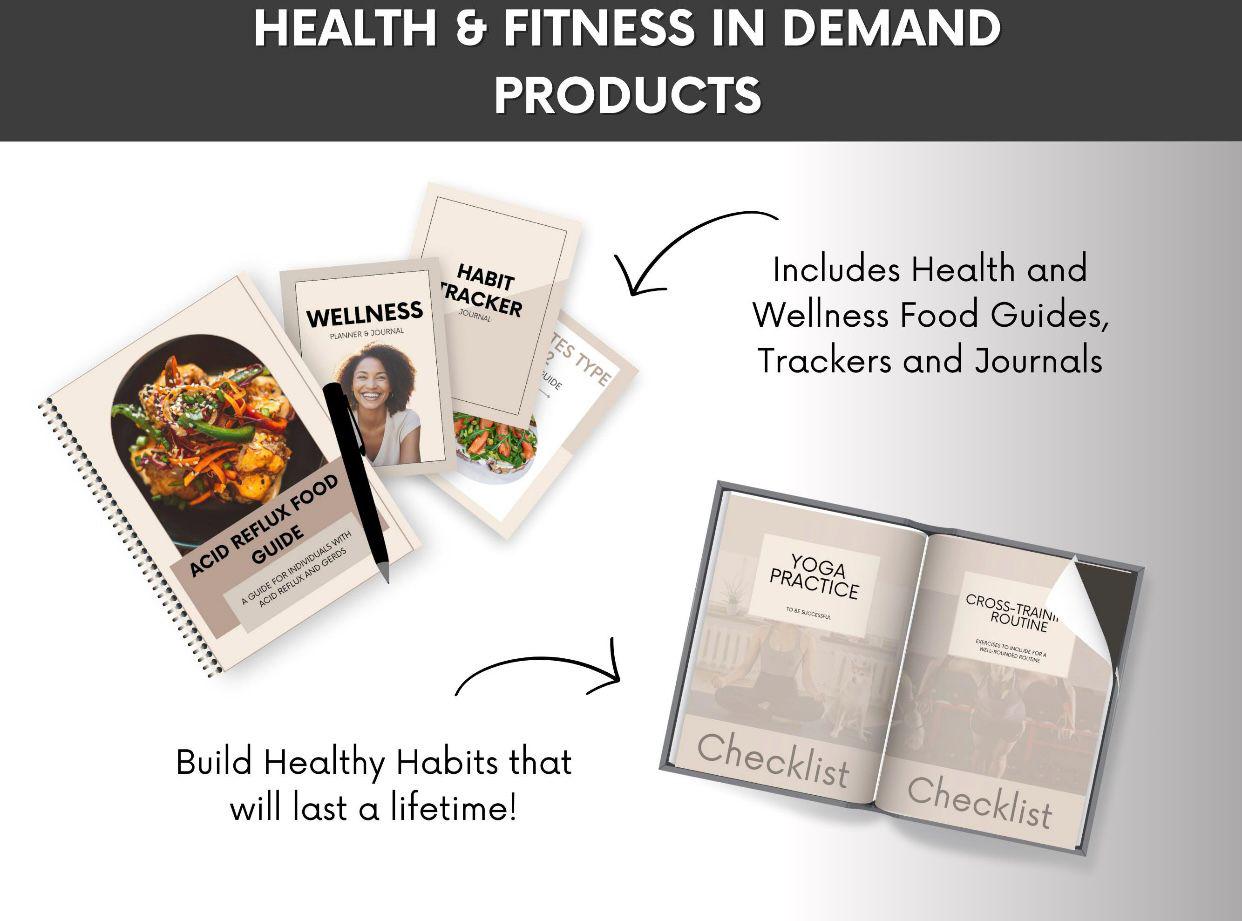 DFY Health & Fitness Bundle: PLR Ebooks, Planners, Guides (Ready to Resell) - Image 7