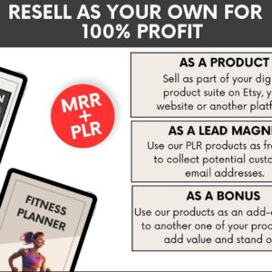 DFY Health & Fitness Bundle: PLR Ebooks, Planners, Guides (Ready to Resell)