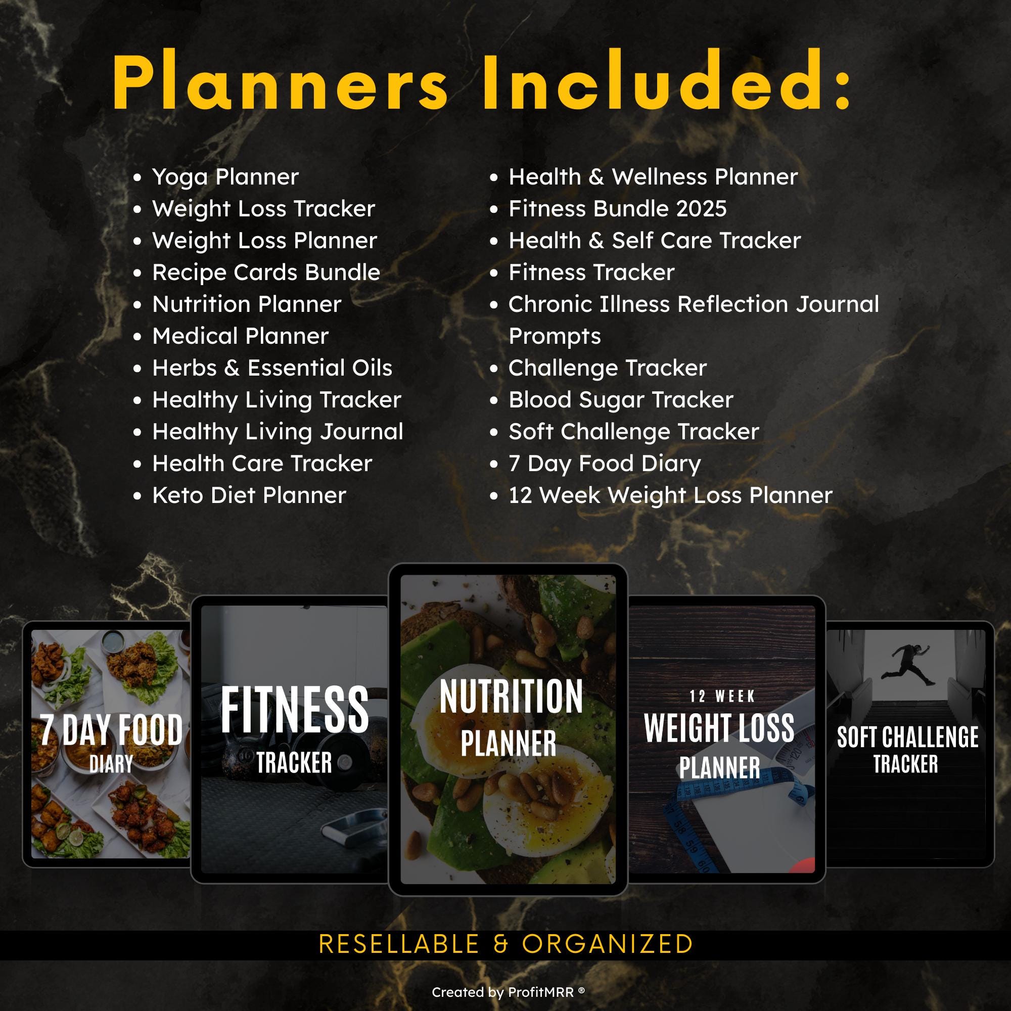Fitness Planners PLR MRR Bundle Resell Rights - Image 3