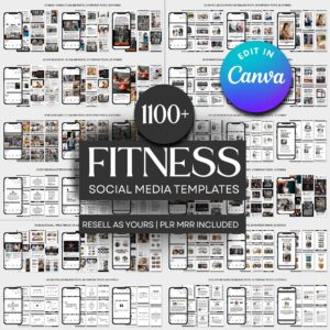 PLR MRR 1100+ Fitness, Gym