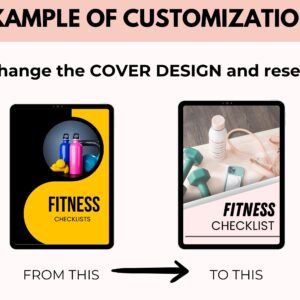 Fitness Checklist Printable with PLR Resell Rights.