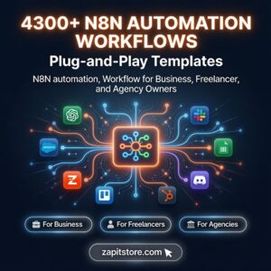 4300+ N8N Automation Workflows, Plug-and-Play Templates N8N automation, Workflow for Business, Freelancer, and Agency Owners