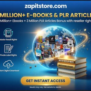 3 Million+ Ebooks + 3 Million PLR Articles Bonus with reseller rights